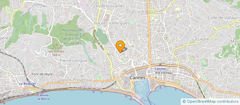 localisation de l'entreprise MADAME LIDWINE MARTINEZ à CANNES