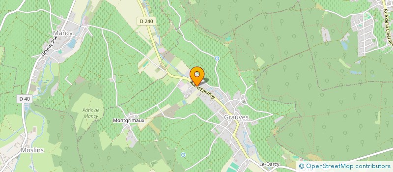 localisation de l'entreprise MADAME LIDWINE MONGEARD  GRAUVES