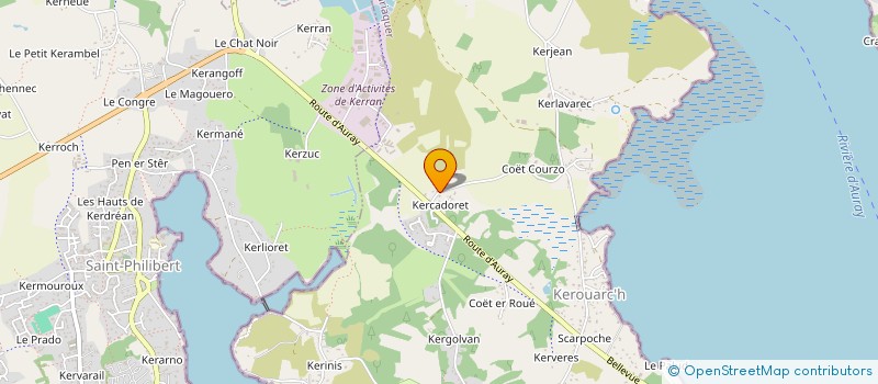 localisation de l'entreprise MADAME LIDWINE WIDEHEM  LOCMARIAQUER