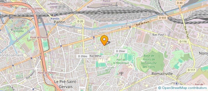 localisation de l'entreprise MADAME LIFANG HAN  PANTIN