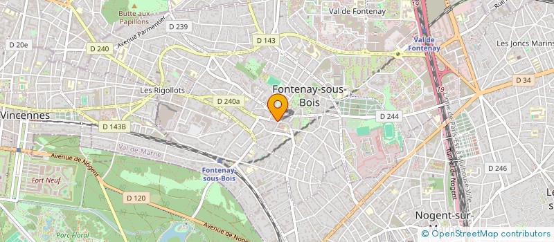 localisation de l'entreprise MADAME LIFEN SHU à FONTENAY-SOUS-BOIS