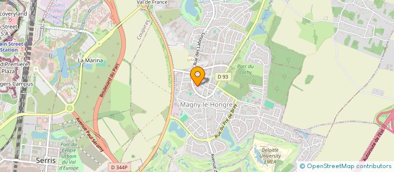 localisation de l'entreprise MADAME LIGIA CALEGARI VICTORIO  MAGNY-LE-HONGRE