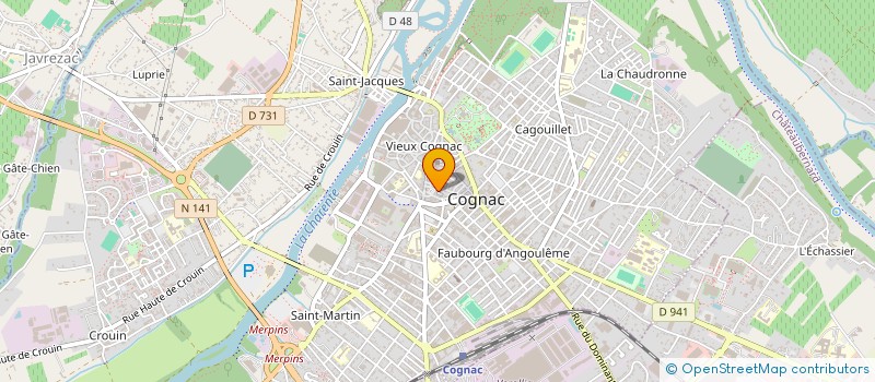 localisation de l'entreprise MADAME LIJIE WEI à COGNAC