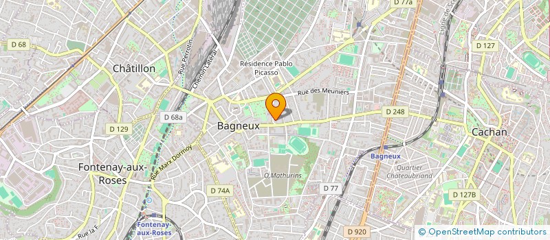 localisation de l'entreprise MADAME LILA ABOULAICHE à BAGNEUX