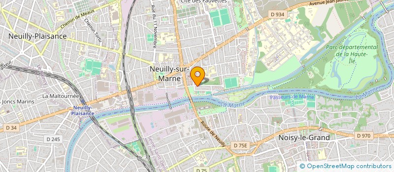 localisation de l'entreprise MADAME LILA AITOUARES à NEUILLY-SUR-MARNE
