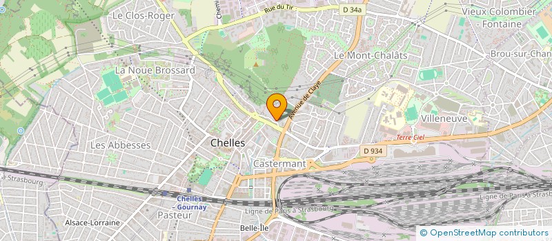 localisation de l'entreprise MADAME LILA ALLIOUI  CHELLES