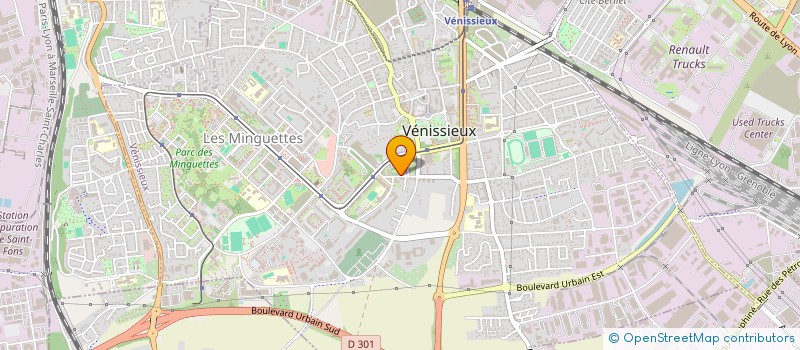 localisation de l'entreprise MADAME LILA BEKADDOUR  VENISSIEUX