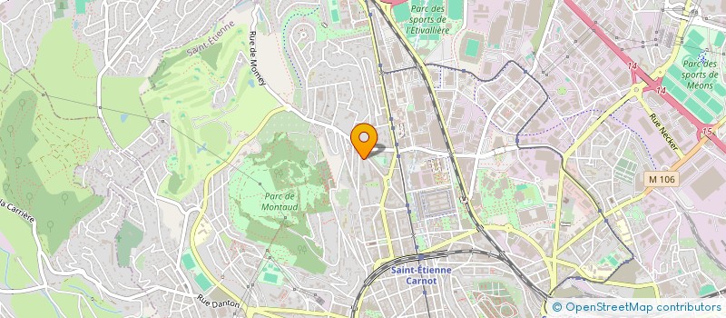 localisation de l'entreprise MADAME LILA BENMESSAOUD  SAINT-ETIENNE