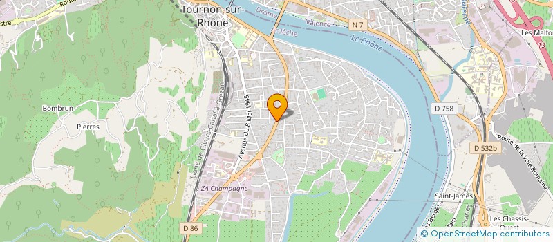localisation de l'entreprise MADAME LILA BERHTIAR à TOURNON-SUR-RHONE