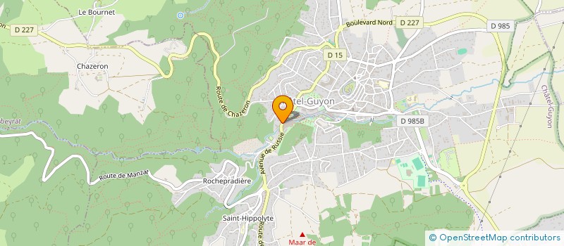 localisation de l'entreprise MADAME LILA BOUABDALLAH  CHATEL-GUYON