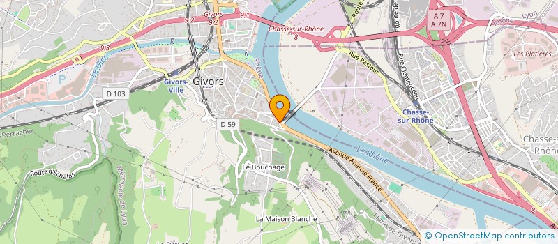 localisation de l'entreprise MADAME LILA BRAHMI à GIVORS