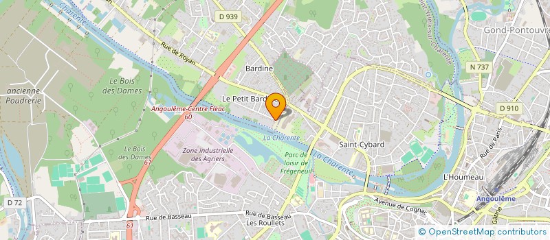 localisation de l'entreprise MADAME LILA CHABANE  SAINT-YRIEIX-SUR-CHARENTE