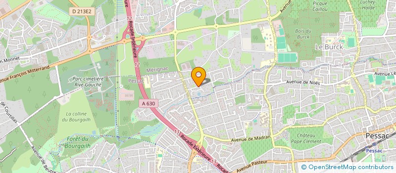 localisation de l'entreprise MADAME LILA CHAUVEAU  MERIGNAC