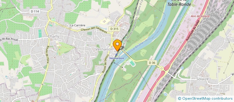 localisation de l'entreprise MADAME LILA CHIU  GRIGNY-SUR-RHONE