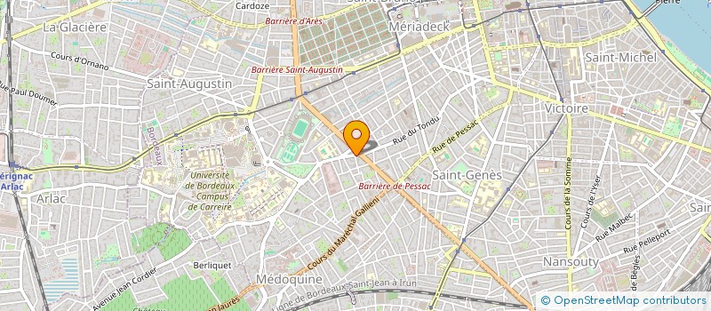 localisation de l'entreprise MADAME LILA DUMAS à BORDEAUX