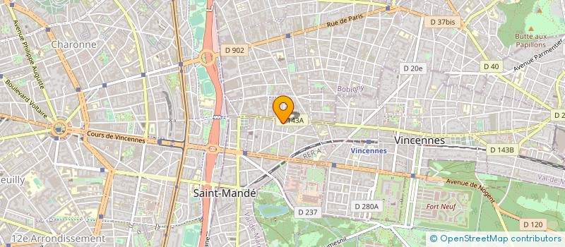 localisation de l'entreprise MADAME LILA DUQUET à VINCENNES