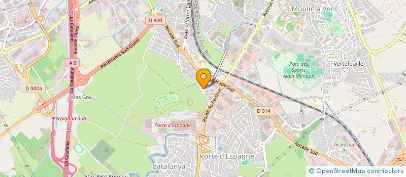 localisation de l'entreprise MADAME LILA HADIR  PERPIGNAN