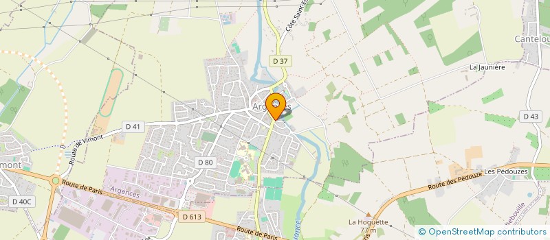 localisation de l'entreprise MADAME LILA JACQUINOT  ARGENCES