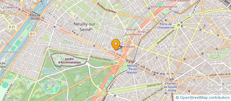 localisation de l'entreprise MADAME LILA KERGALL à NEUILLY-SUR-SEINE