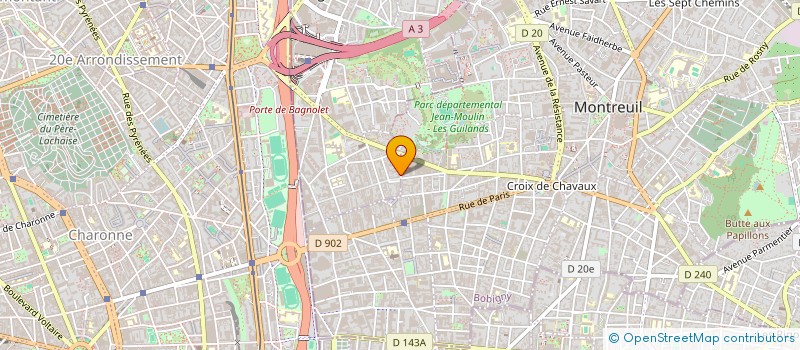 localisation de l'entreprise MADAME LILA LARFA  BAGNOLET