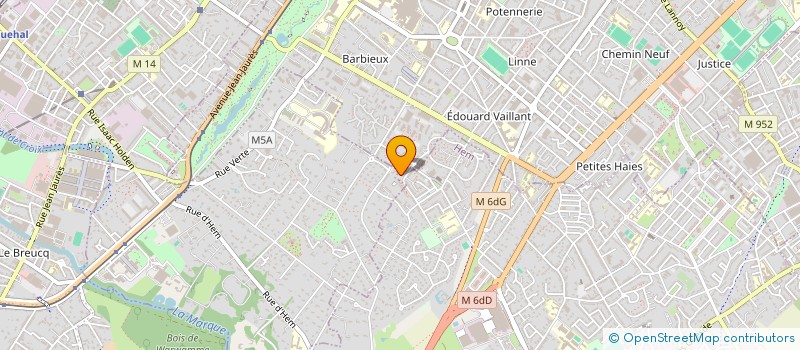 localisation de l'entreprise MADAME LILA LOUNICI-ALI  HEM