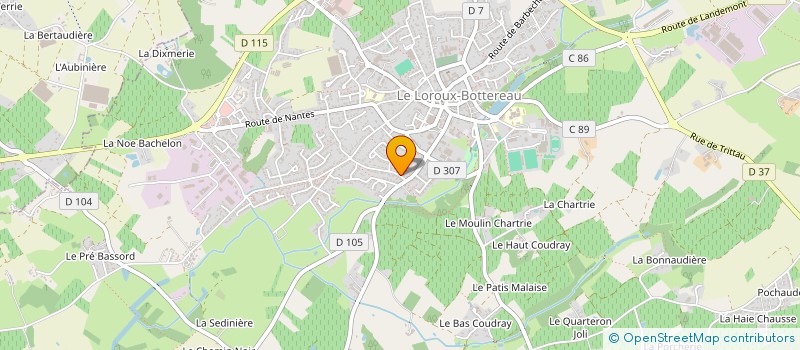 localisation de l'entreprise MADAME LILA MARTINEAU  LE LOROUX-BOTTEREAU