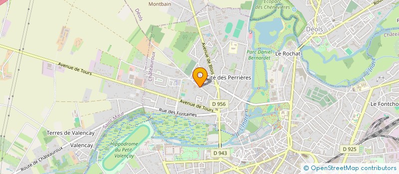 localisation de l'entreprise MADAME LILA MOUROUX à CHATEAUROUX