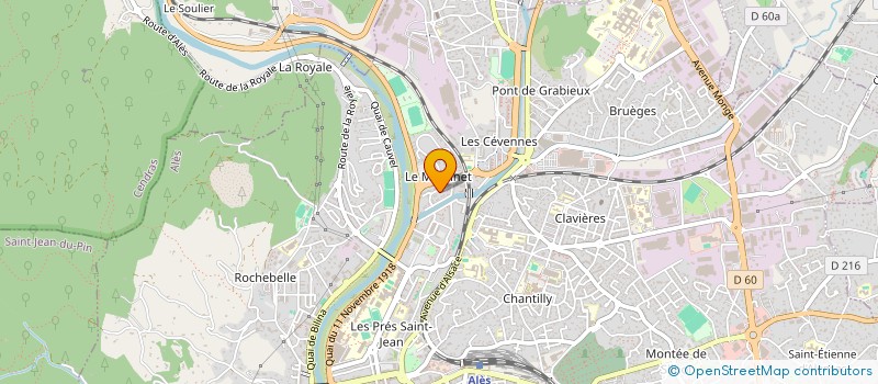 localisation de l'entreprise MADAME LILA OUHNIA à ALES