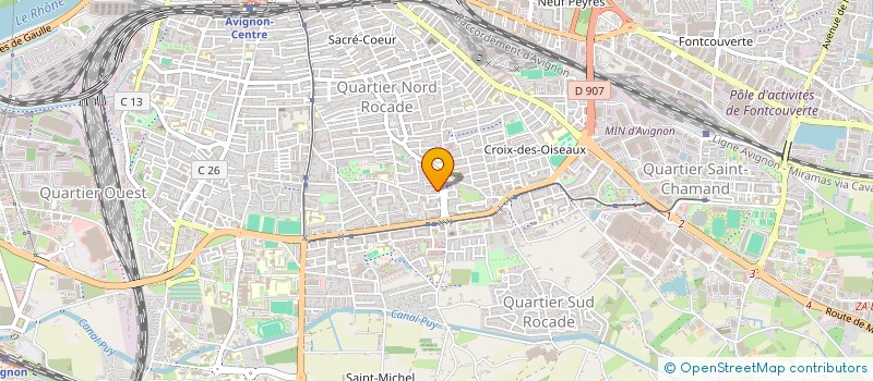 localisation de l'entreprise MADAME LILA OUSSAID  AVIGNON