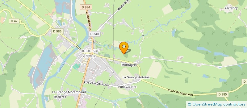 localisation de l'entreprise MADAME LILA PARET  TOULON-SUR-ARROUX