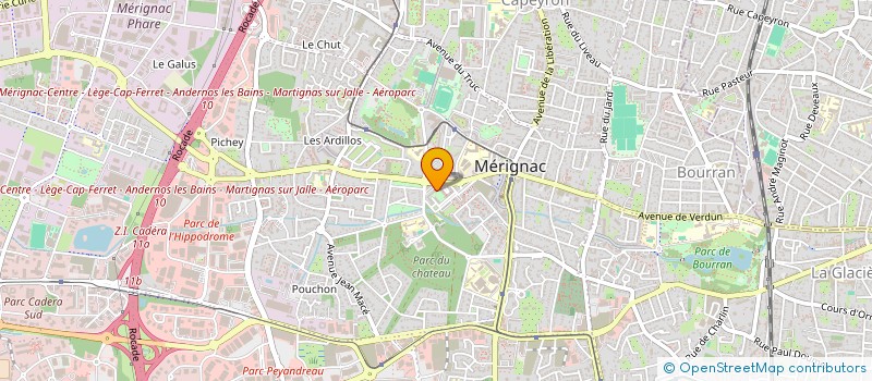 localisation de l'entreprise MADAME LILA RAMI  MERIGNAC