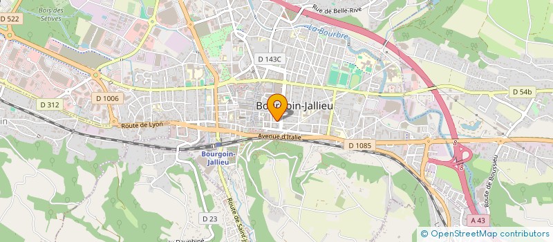 localisation de l'entreprise MADAME LILA SKAKNI  BOURGOIN-JALLIEU