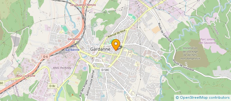 localisation de l'entreprise MADAME LILA VALAT à GARDANNE