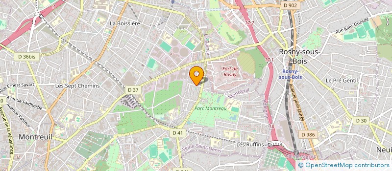 localisation de l'entreprise MADAME LILA ZAIDAT  MONTREUIL