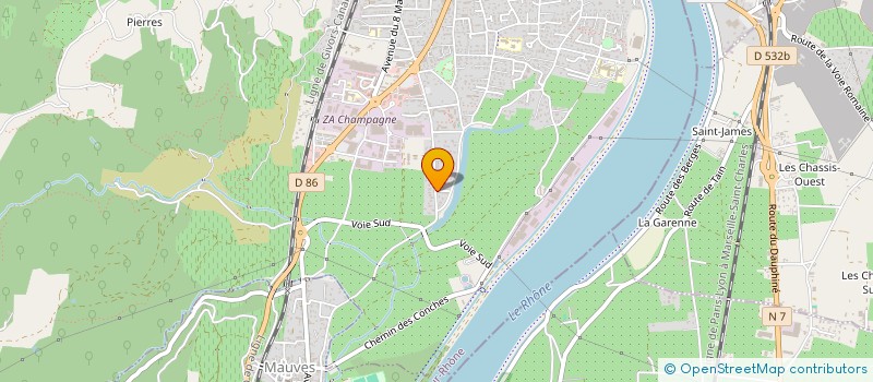 localisation de l'entreprise MADAME LILAS LESTIN à TOURNON-SUR-RHONE