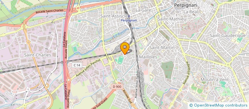 localisation de l'entreprise MADAME LILAS QUERRIEN  PERPIGNAN