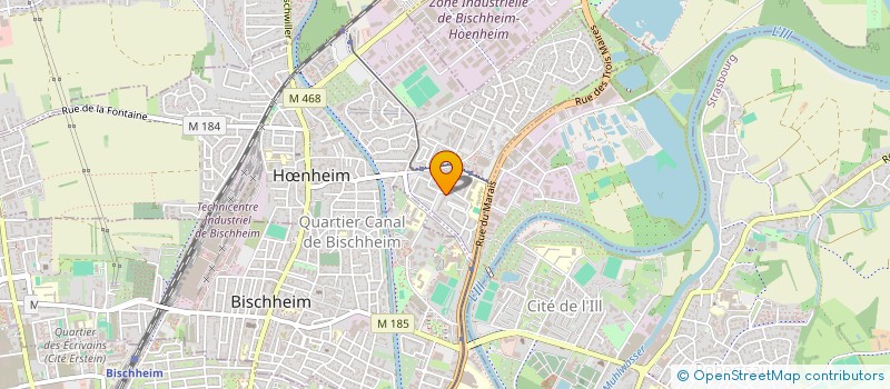 localisation de l'entreprise MADAME LILETTE GUNTHER  HNHEIM