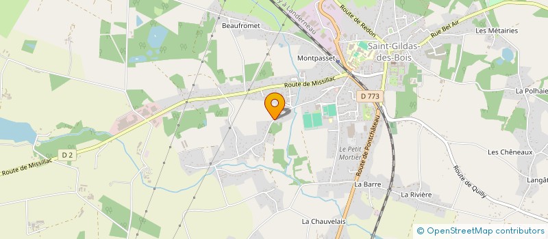 localisation de l'entreprise MADAME LILI BEAUCHEREAU à SAINT-GILDAS-DES-BOIS