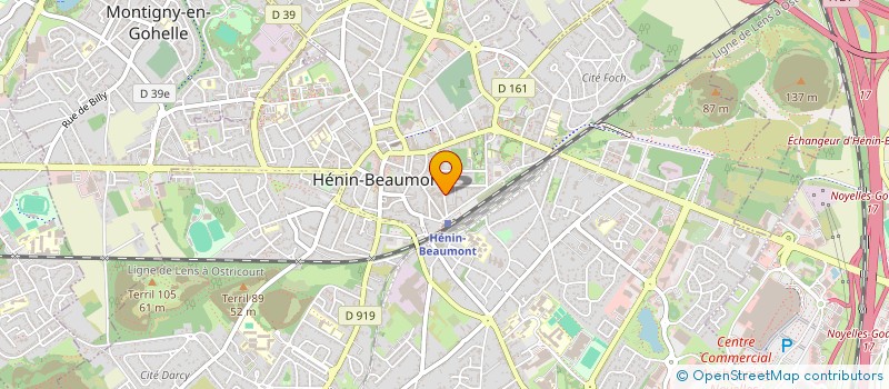 localisation de l'entreprise MADAME LILI DELVAL  HENIN-BEAUMONT