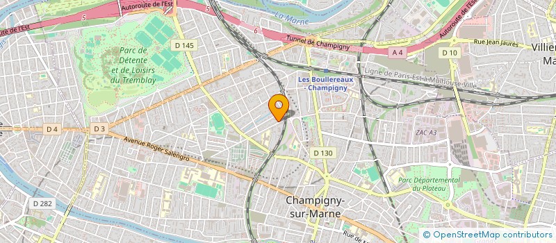 localisation de l'entreprise MADAME LILI-LISELOTTE KOUINDJANG  CHAMPIGNY-SUR-MARNE