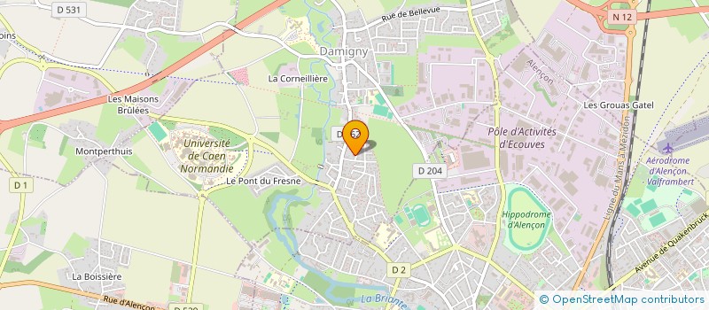 localisation de l'entreprise MADAME LILI MENARD à DAMIGNY