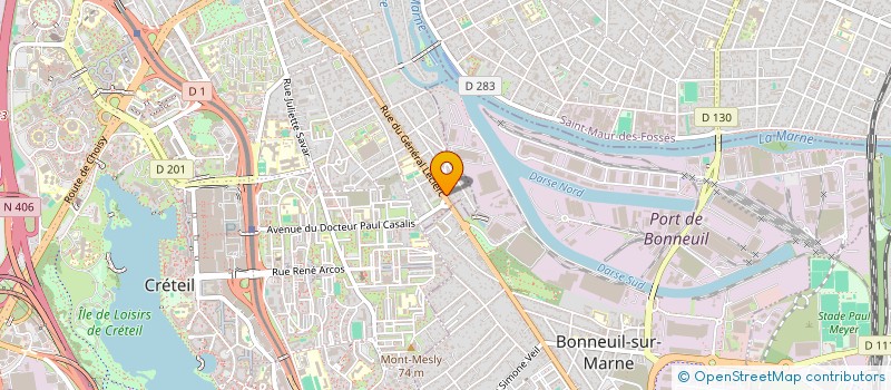 localisation de l'entreprise MADAME LILIA ALLOU  CRETEIL