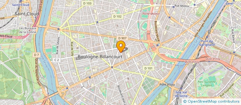 localisation de l'entreprise MADAME LILIA BENACEUR  BOULOGNE-BILLANCOURT