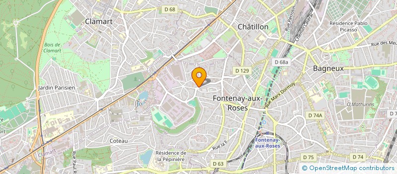 localisation de l'entreprise MADAME LILIA BENYAHIA à FONTENAY-AUX-ROSES