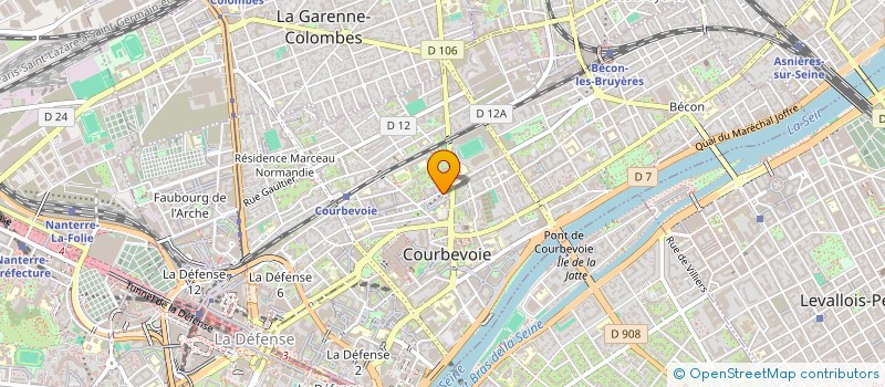 localisation de l'entreprise MADAME LILIA BOUABBACHE à COURBEVOIE