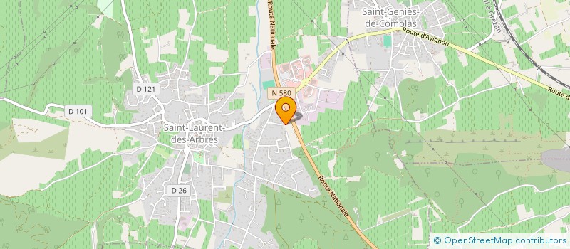 localisation de l'entreprise MADAME LILIA BOUKERCHA  SAINT-LAURENT-DES-ARBRES