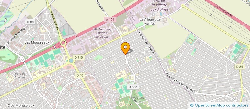 localisation de l'entreprise MADAME LILIA BOURAK à TREMBLAY-EN-FRANCE