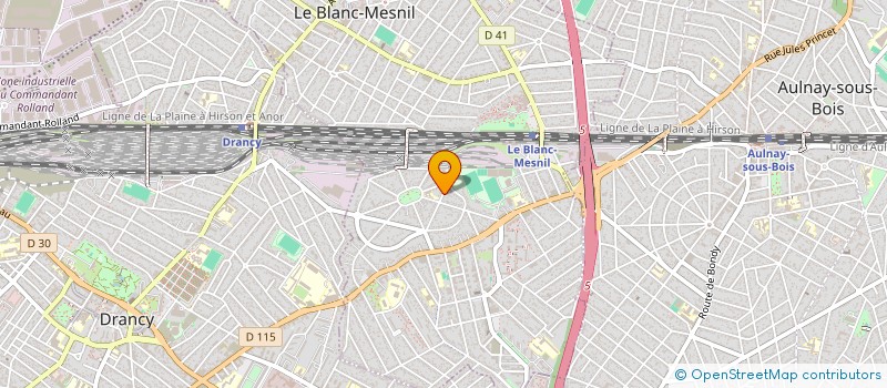 localisation de l'entreprise MADAME LILIA BOUSBIA  LE BLANC-MESNIL