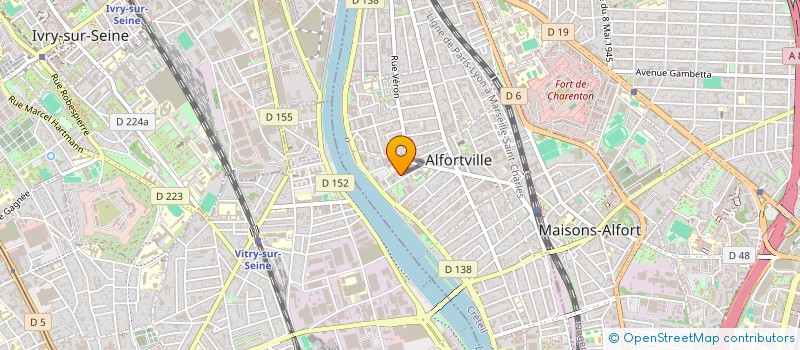 localisation de l'entreprise MADAME LILIA OURABI à ALFORTVILLE