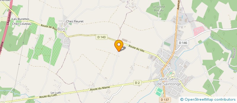 localisation de l'entreprise MADAME LILIAN DAVID  SAINT-GENIS-DE-SAINTONGE